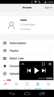 MyTube YT Player android App screenshot 0